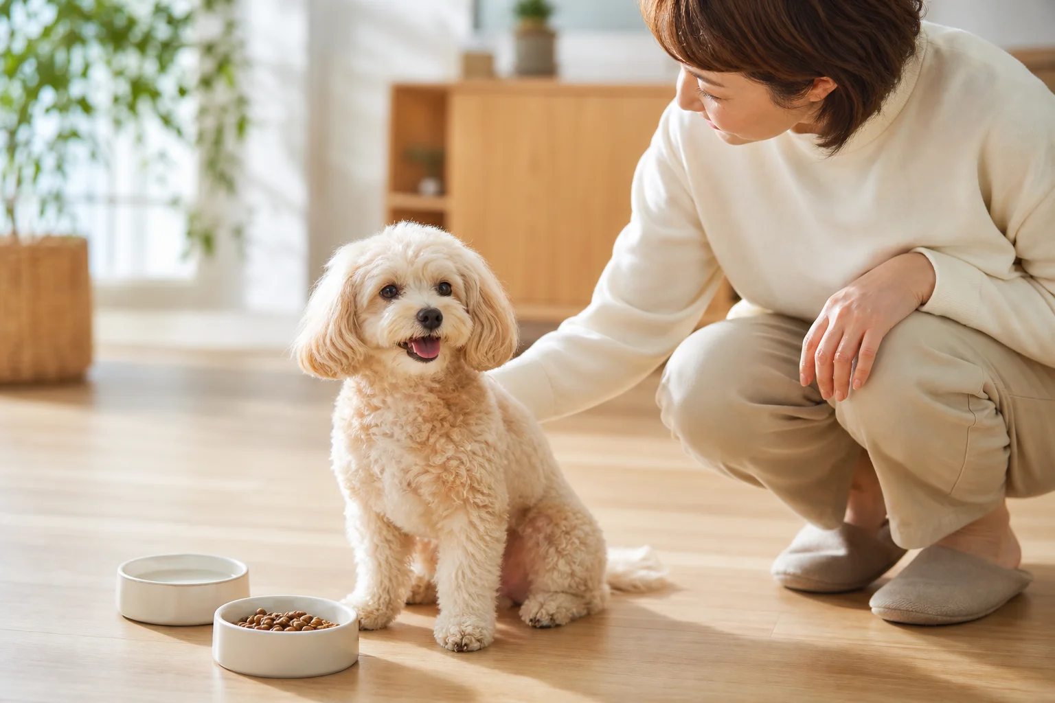 犬が吐く・未消化のフードを戻すとき｜原因の見分け方から、受診の目安・食事の工夫までのイメージ